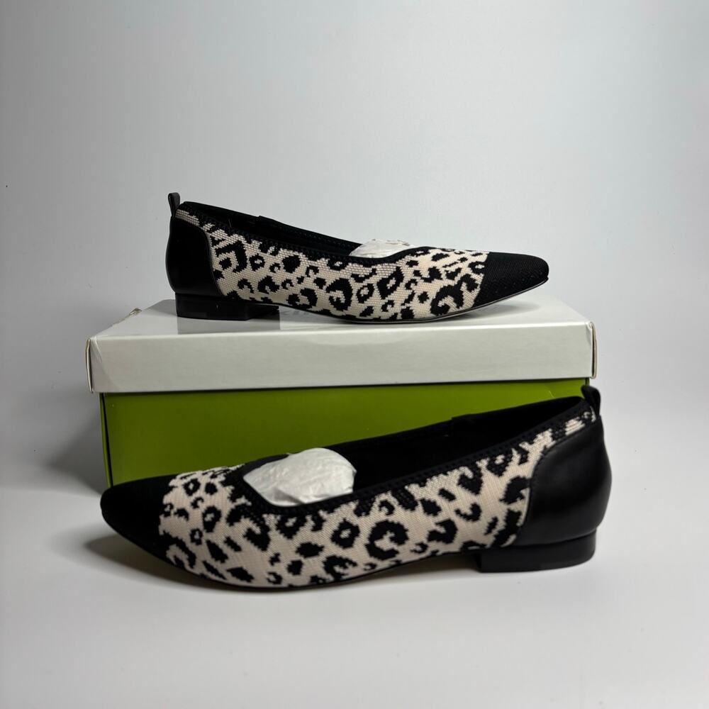 Walking Cradles Rory Padded Flats in Leopard/Black (Wide)